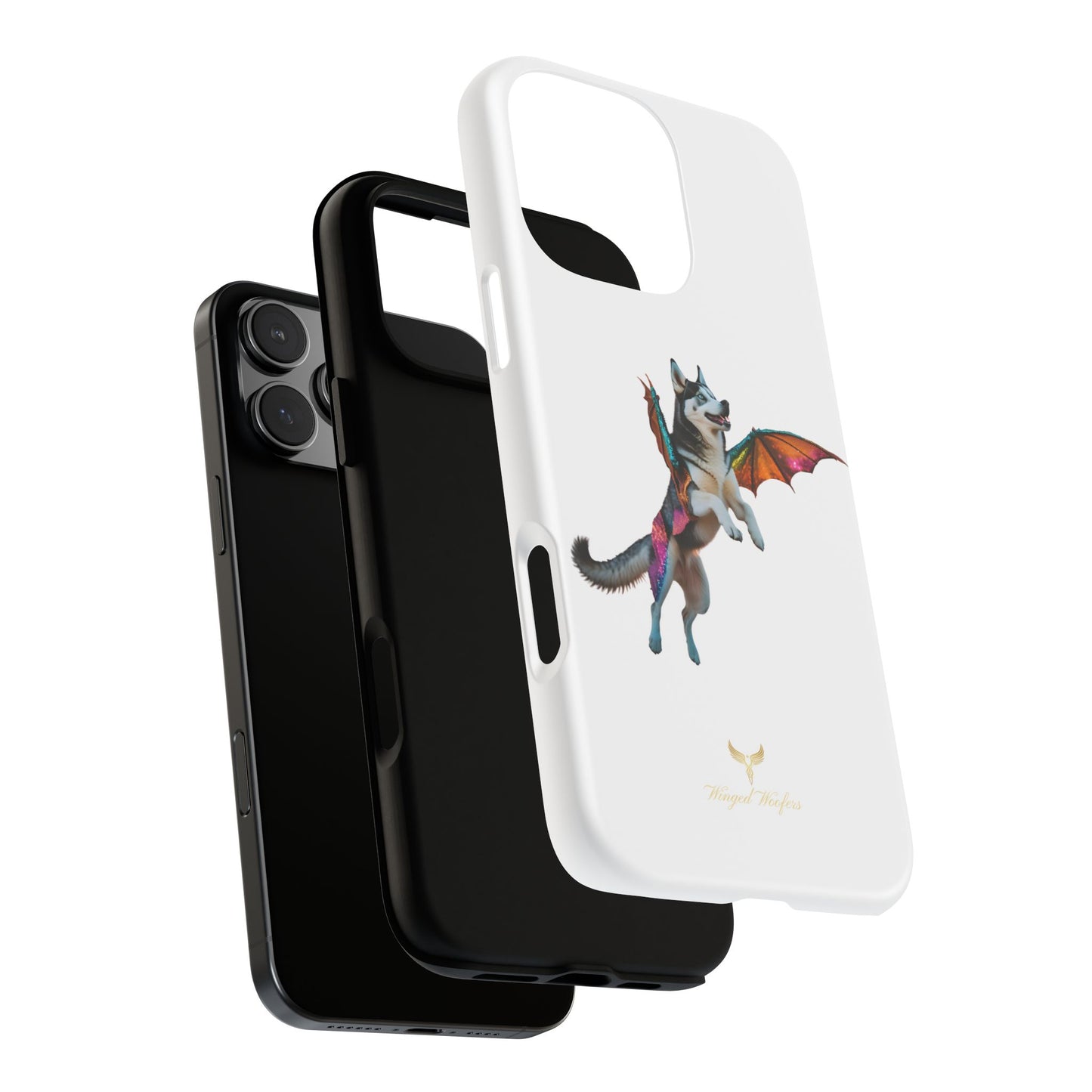 Magical Husky Pet Phone Case - Winged Dog Design | Tough Cases | Unique Animal Lover Gift