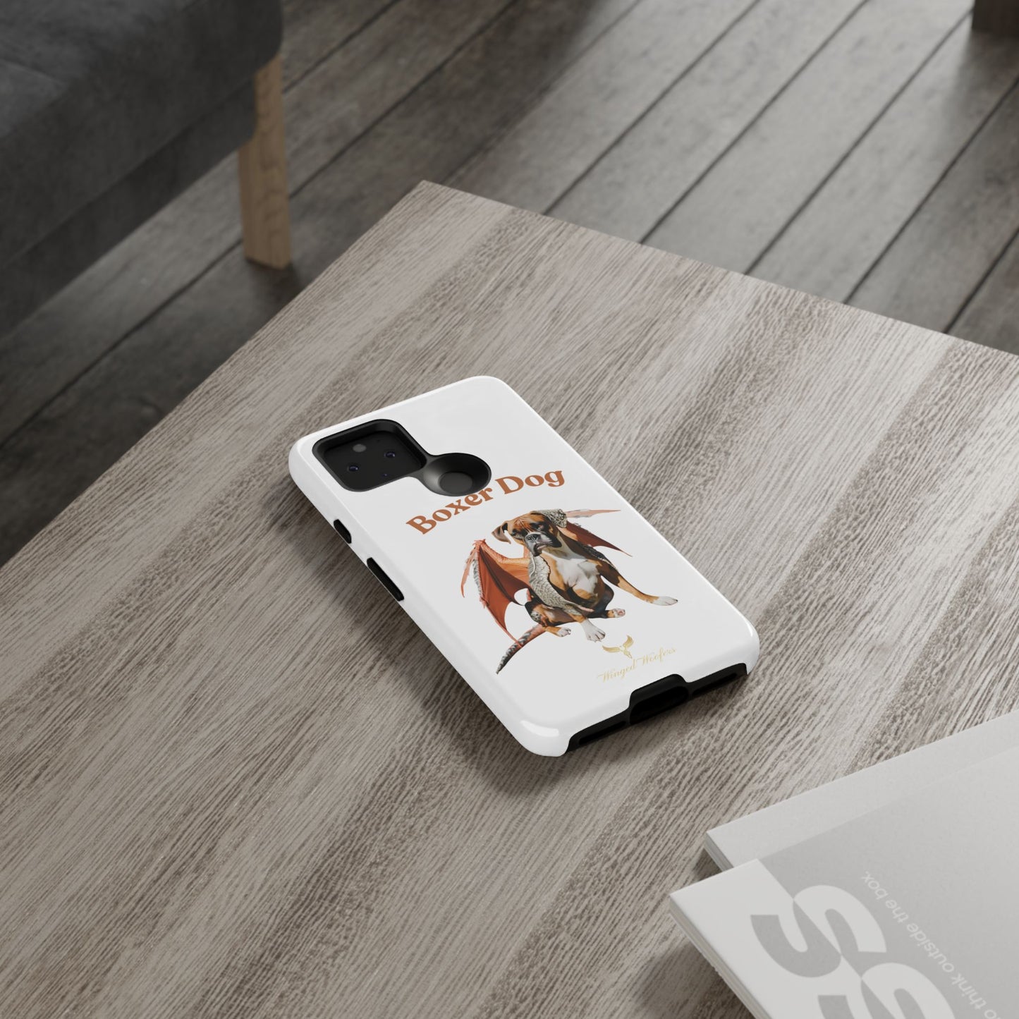 Boxer Dog Dragon Art Phone Case - Tough Cases