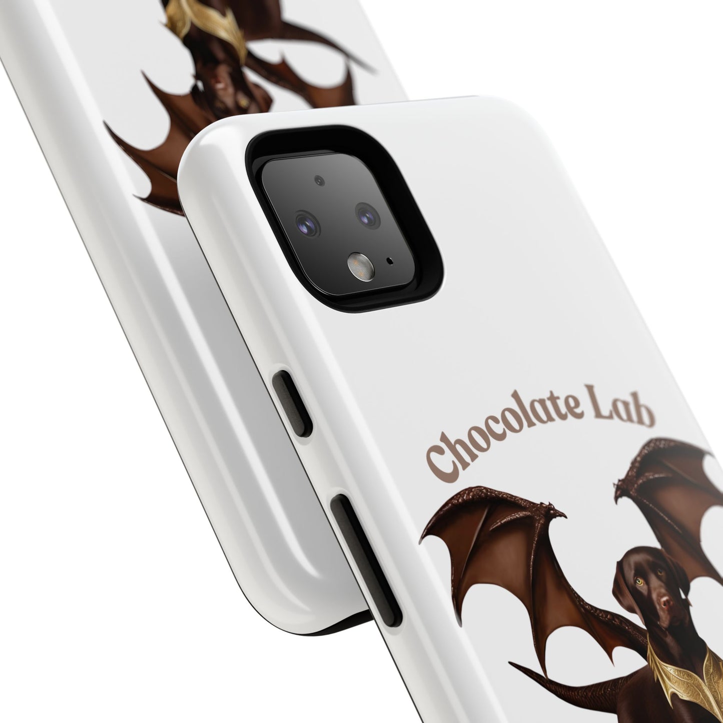 Chocolate Lab Dragon Phone Case - Tough & Stylish for Dog Lovers