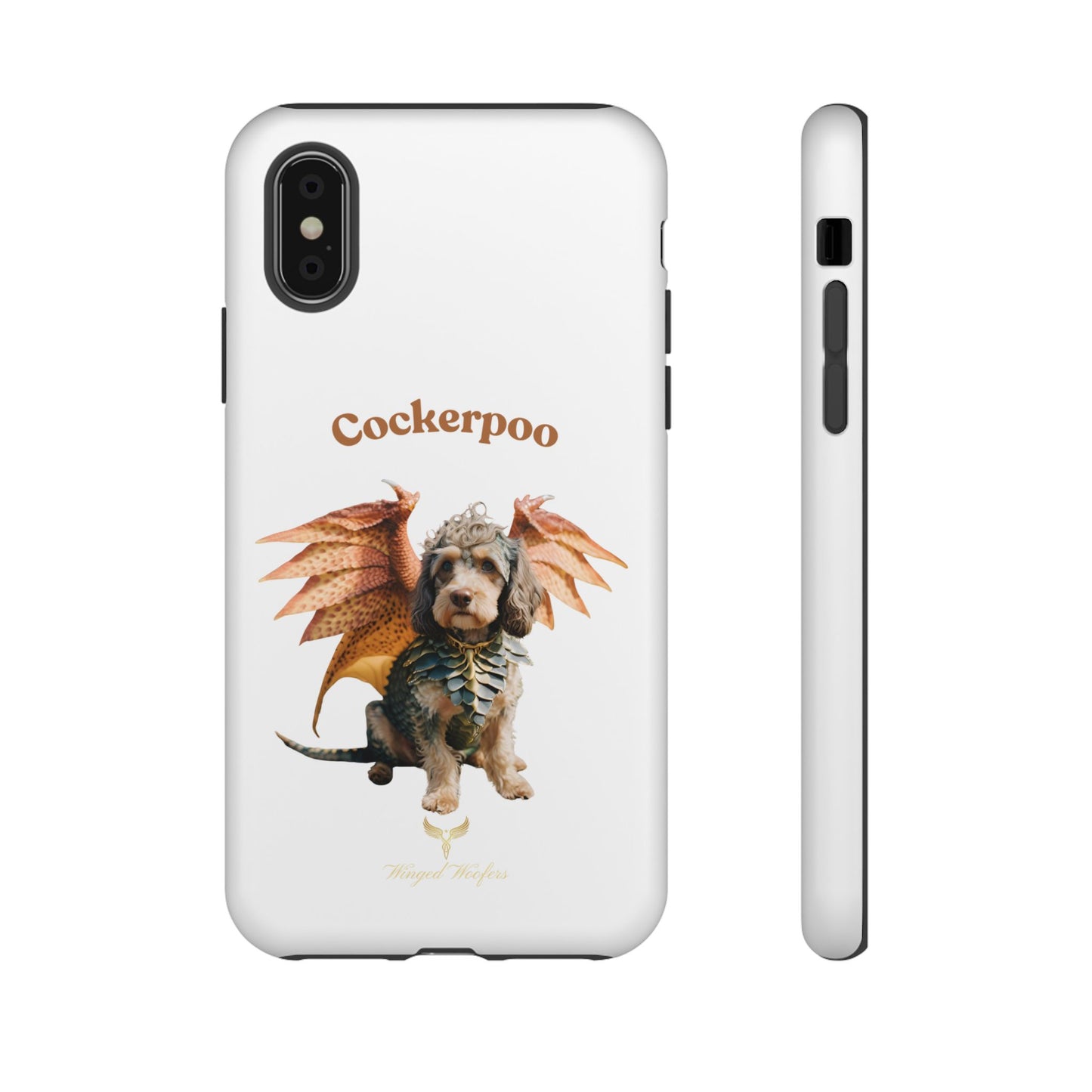 Cockerpoo Dragon Phone Case – Tough & Whimsical Pet Lover Gift