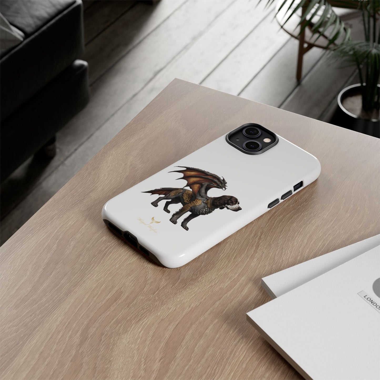 Fantasy Springer Spaniel as a Dragon Phone Case - Tough Cases for Pet Lovers