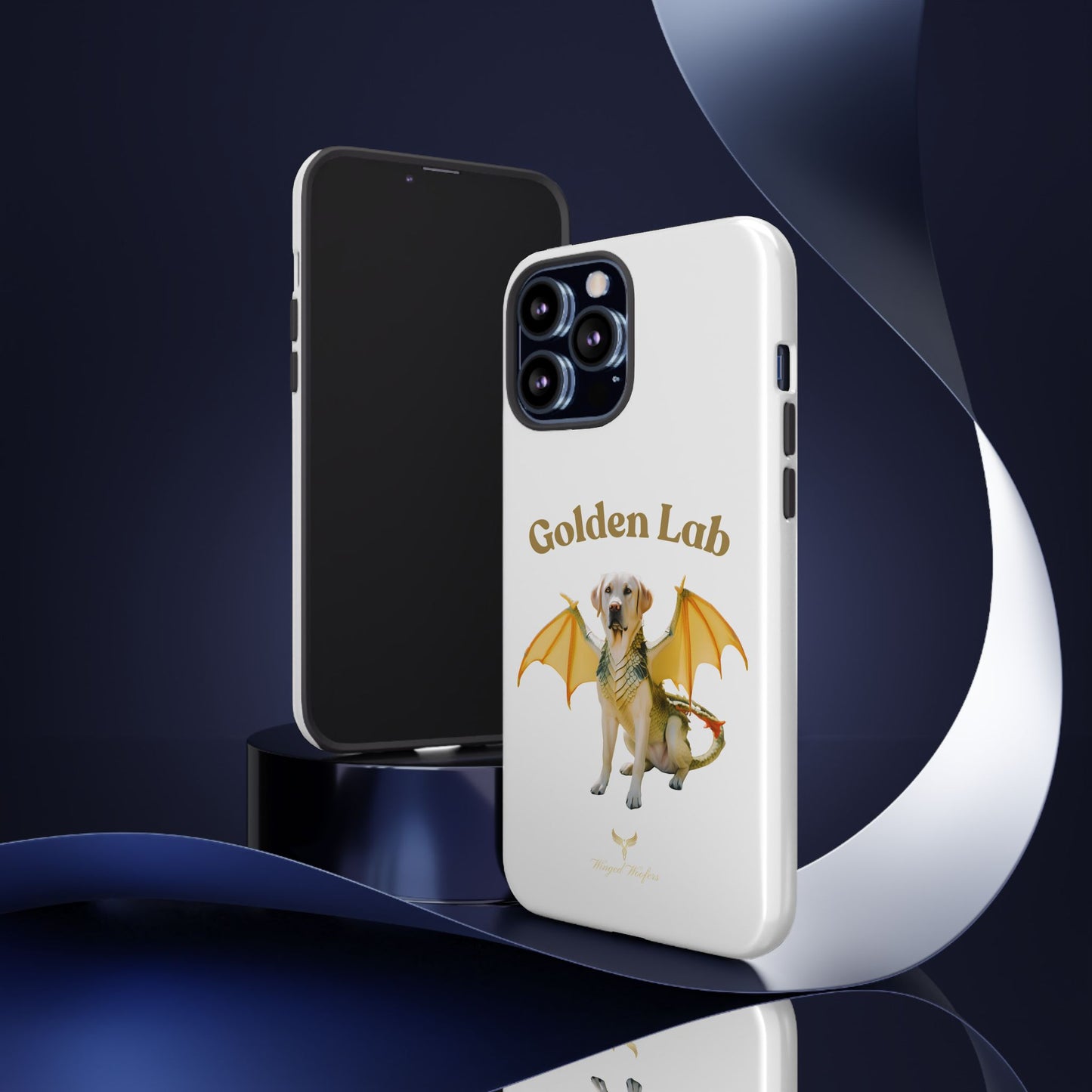 Golden Lab Dragon Phone Case - Tough Protection with a Fun Twist