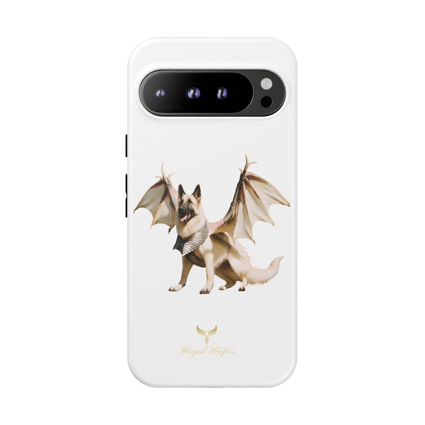 Magical White German Shepherd Dragon Dog Phone Case - Tough, Stylish Protection