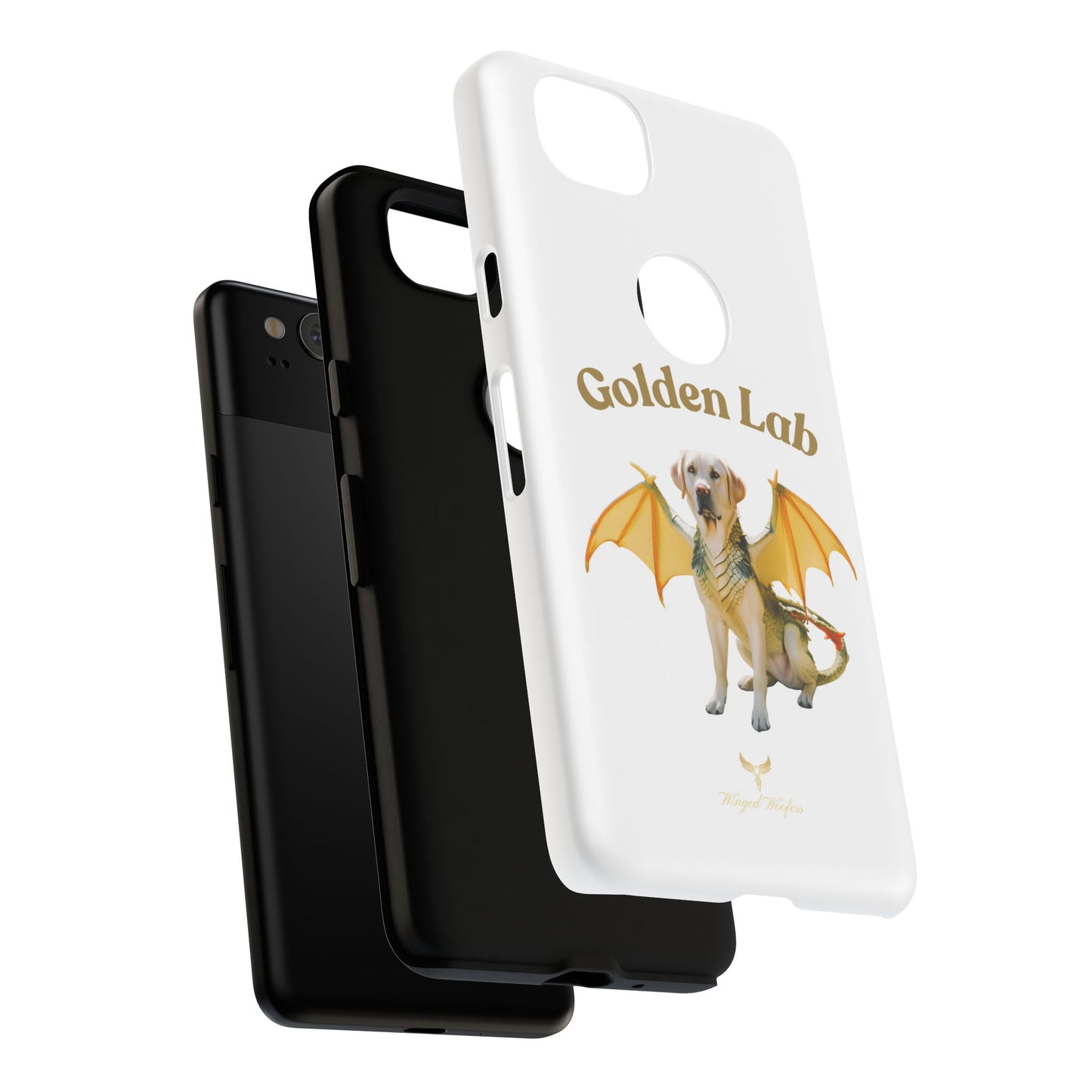 Golden Lab Dragon Phone Case - Tough Protection with a Fun Twist