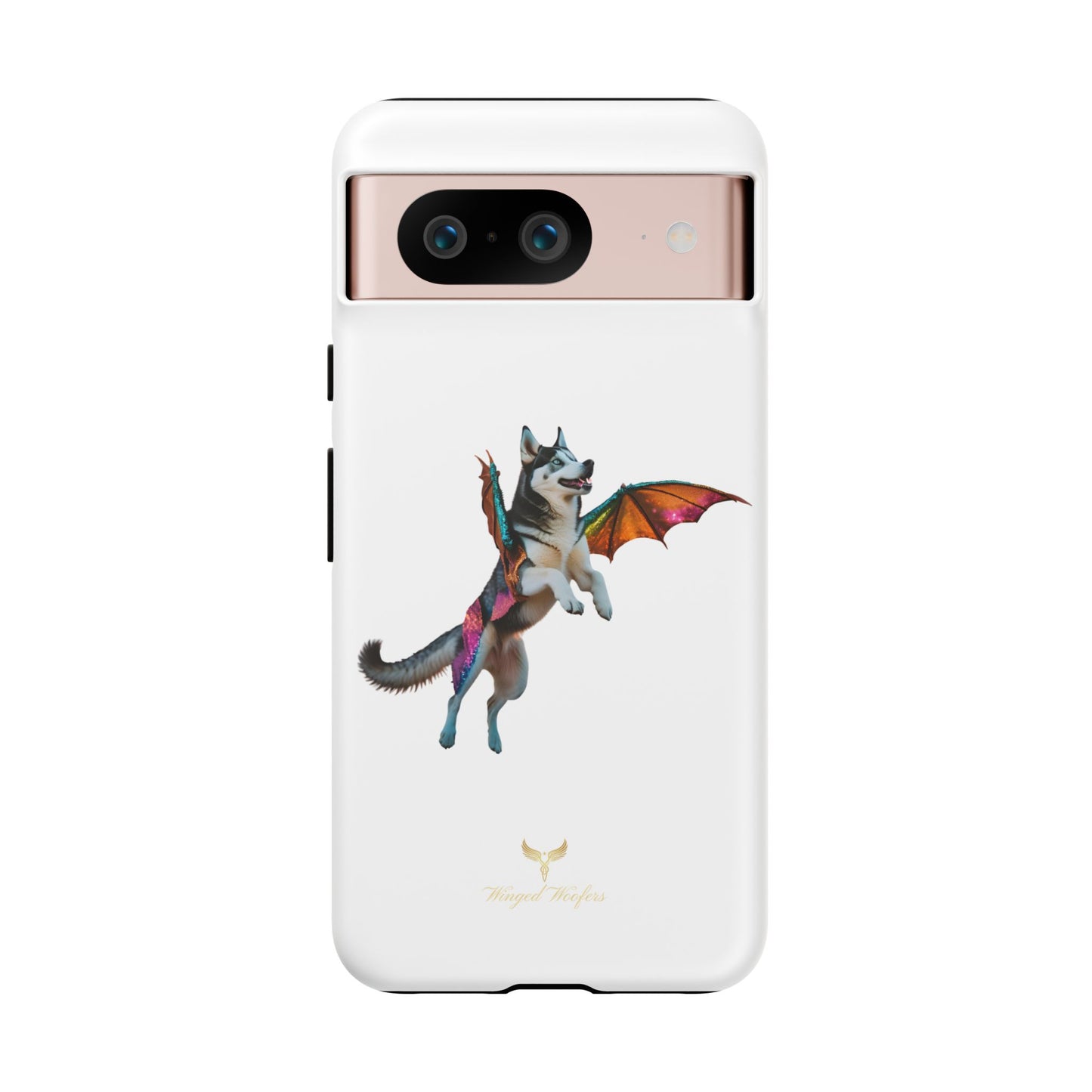 Magical Husky Pet Phone Case - Winged Dog Design | Tough Cases | Unique Animal Lover Gift