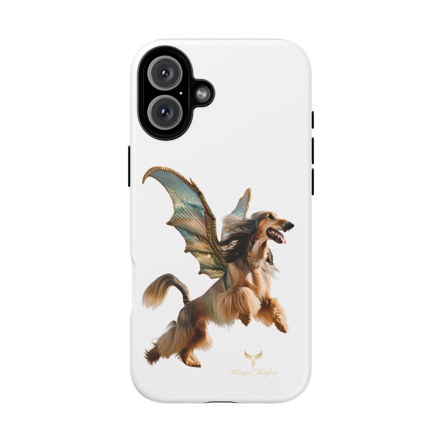 Magical Afghan Hound Dog Phone Case - Tough Cases with Winged Design