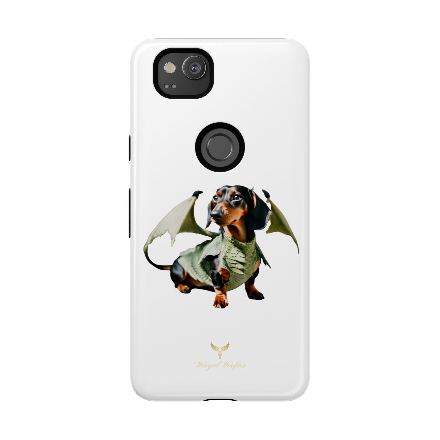 Whimsical Dragon Dog Phone Case - Tough Cases for Pet Lovers