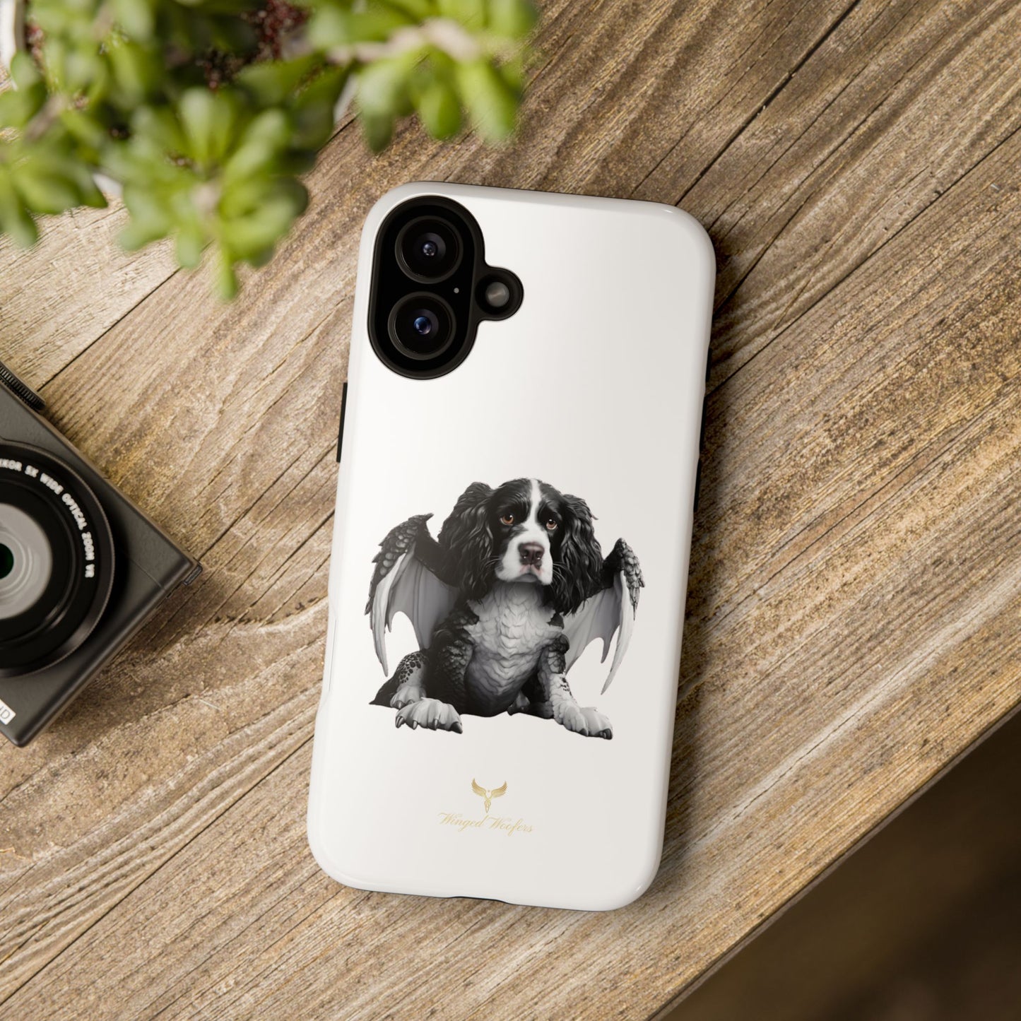 Springer Spaniel Puppy Dragon Winged Dog Phone Case - Tough Cases for Pet Lovers