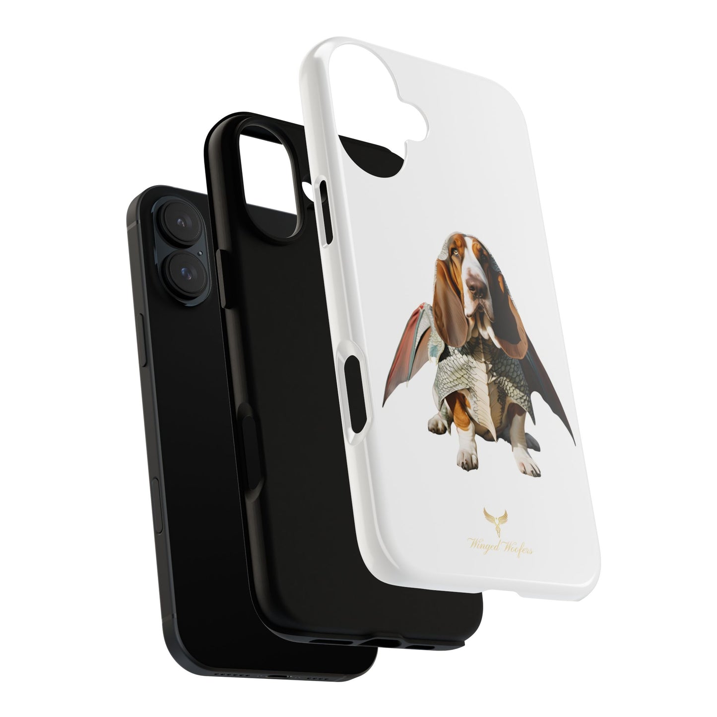 Whimsical Basset Hound Dog Phone Case - Tough Cases for Animal Lovers