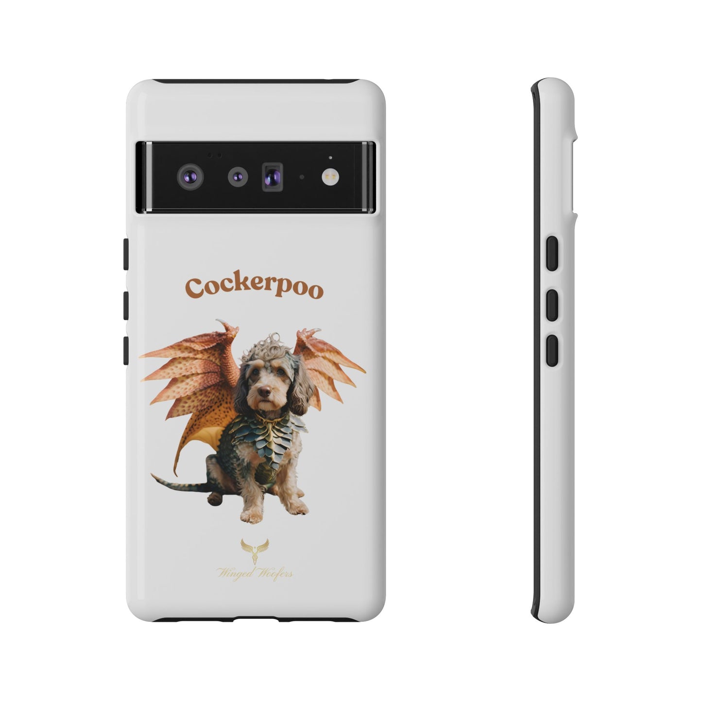 Cockerpoo Dragon Phone Case – Tough & Whimsical Pet Lover Gift