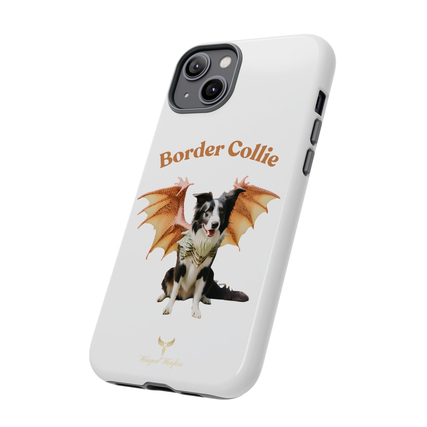 Border Collie Dragon Phone Case - Tough Cases for Dog Lovers