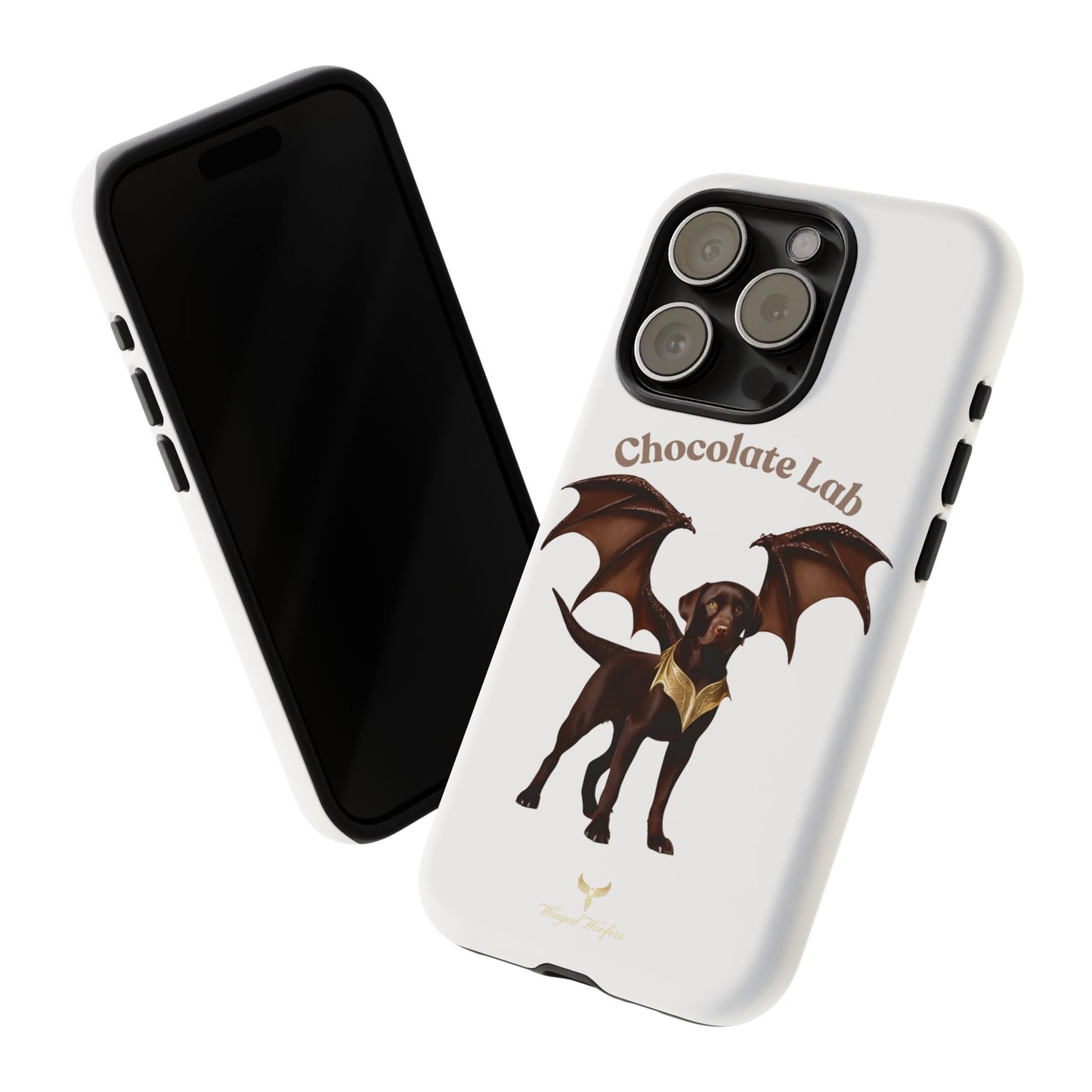 Chocolate Lab Dragon Phone Case - Tough & Stylish for Dog Lovers