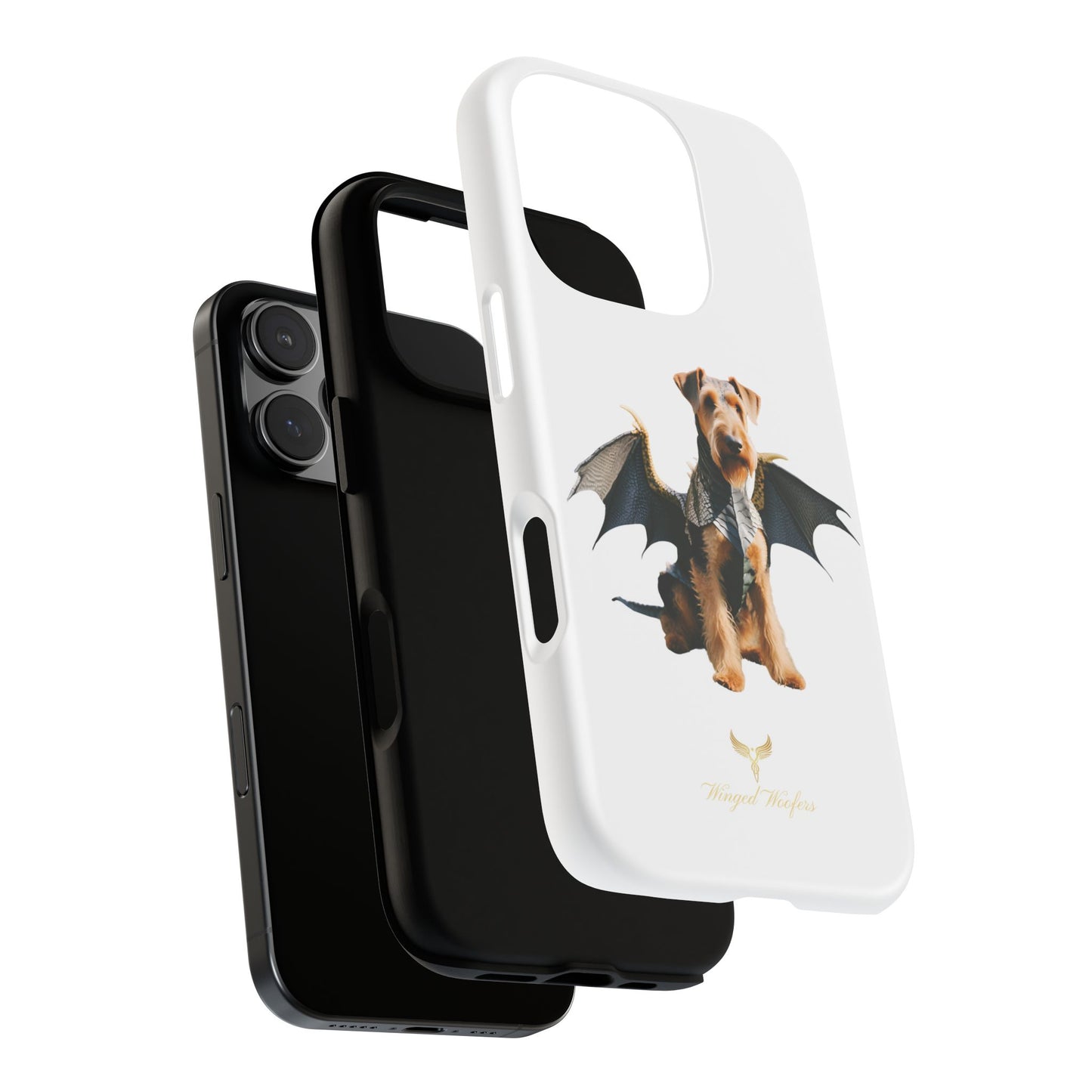 Cool Dragon Airedale Terrier Dog Phone Case - Tough Cases for Pet Lovers