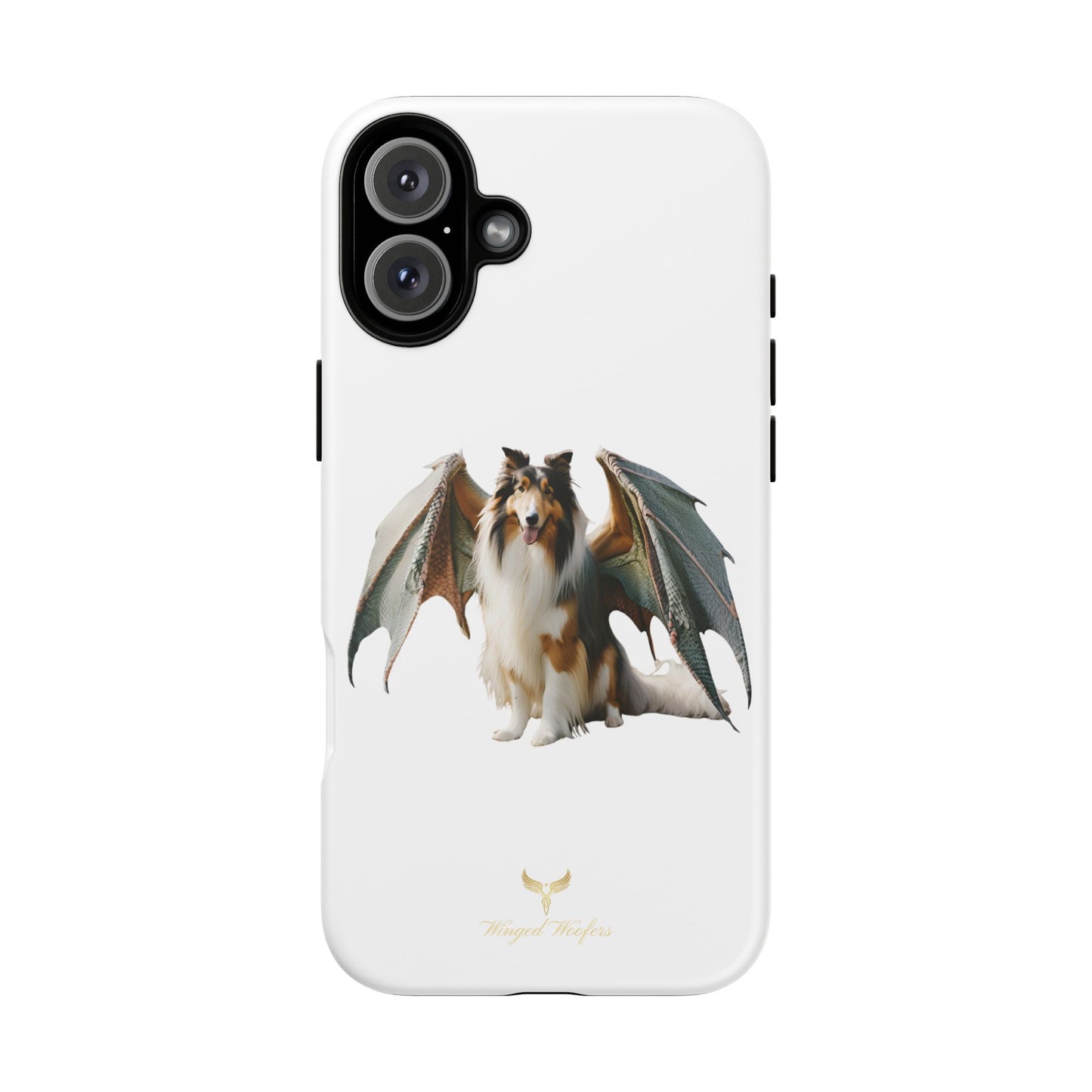 Majestic Dragon Wing Rough Collie Dog Phone Case - Tough Cases for Pet Lovers