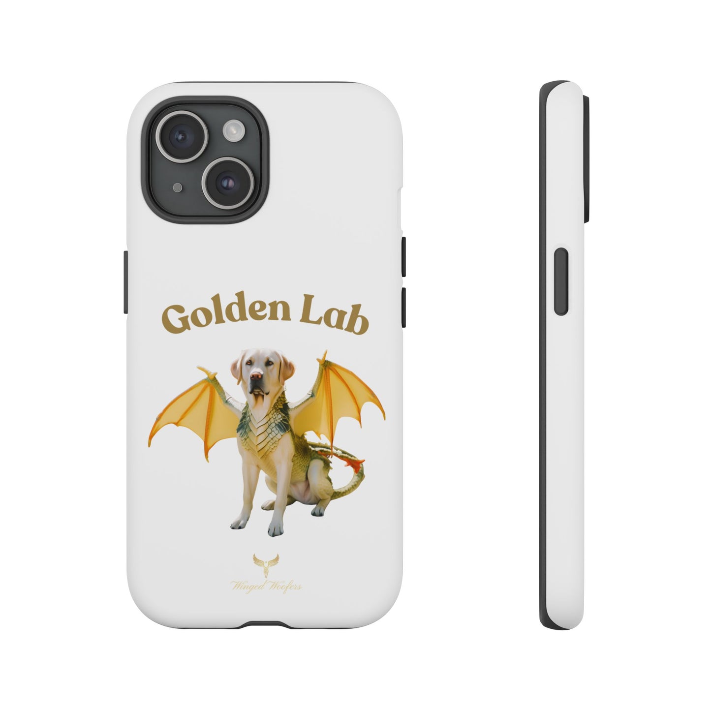 Golden Lab Dragon Phone Case - Tough Protection with a Fun Twist