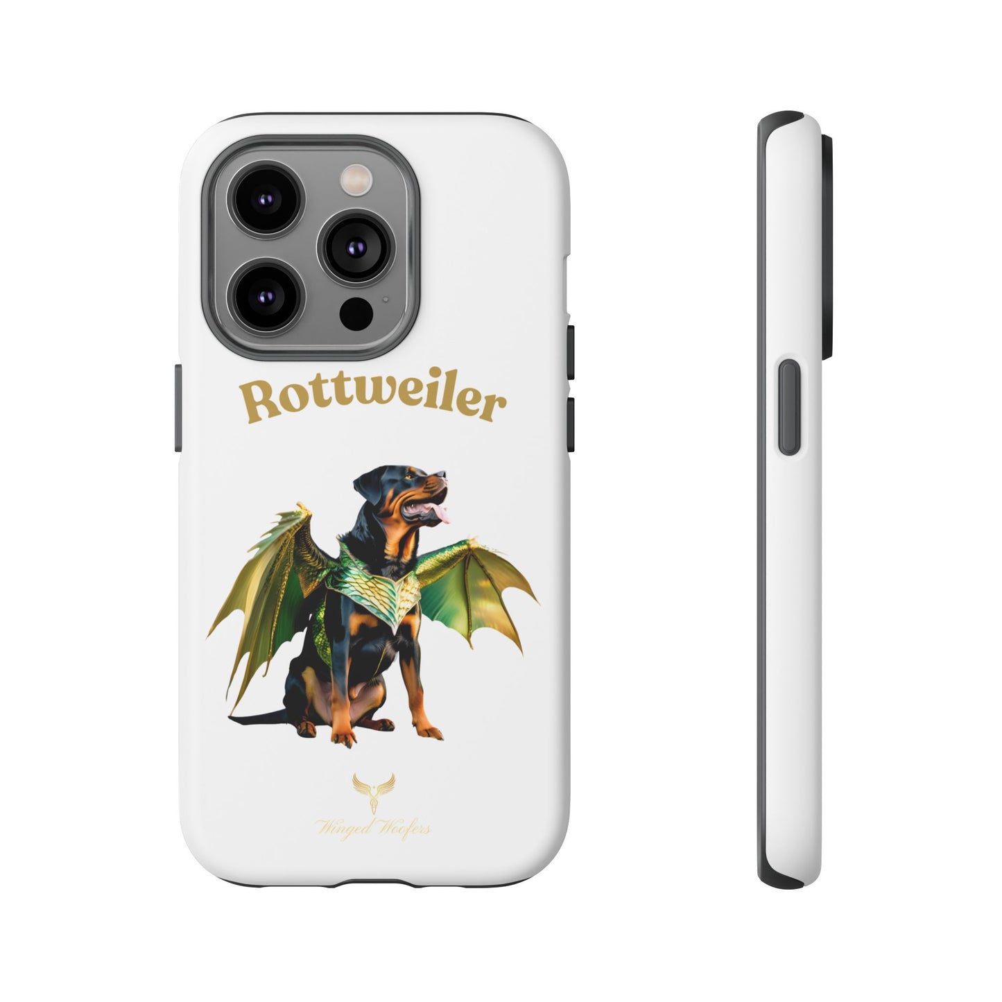 Rottweiler Dragon Wings Phone Case - Tough Cases for Dog Lovers