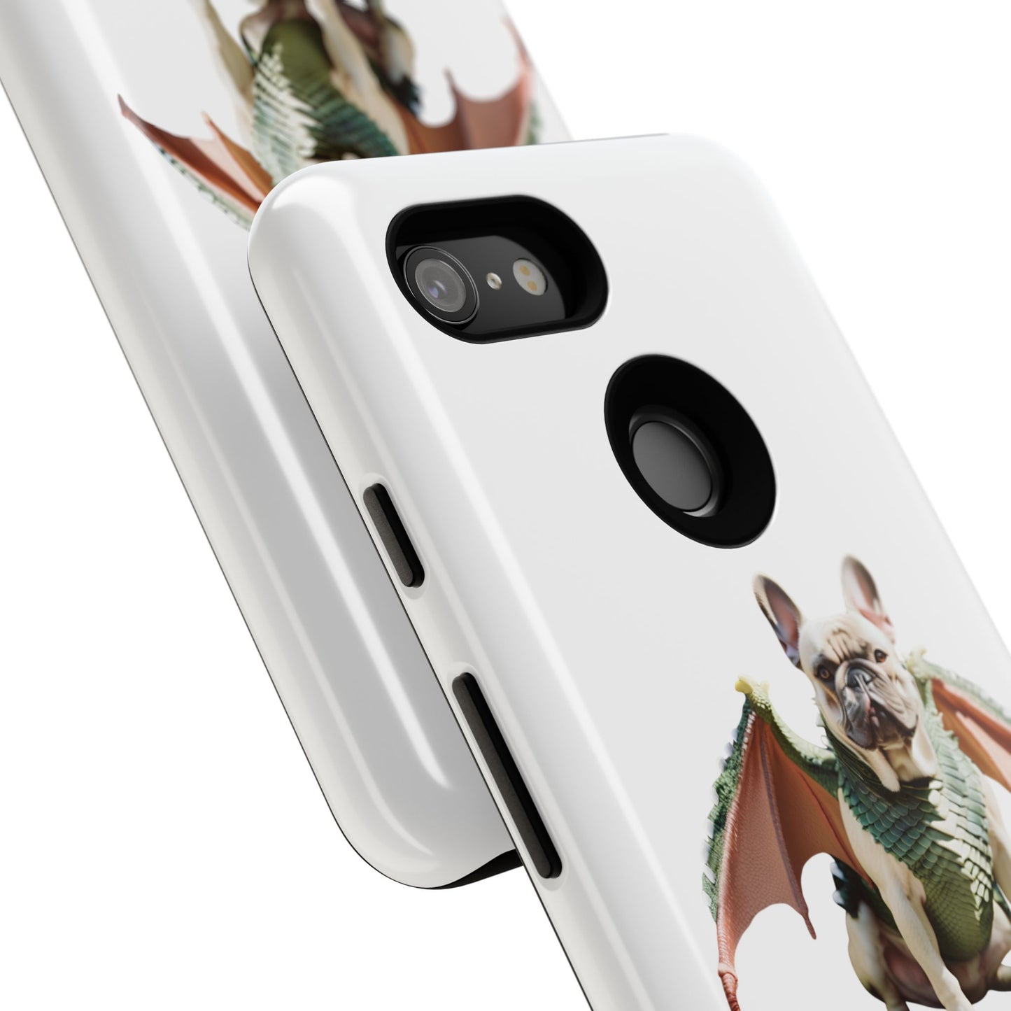 Fantasy French Bulldog Pet Phone Case with Dog in Wings Design