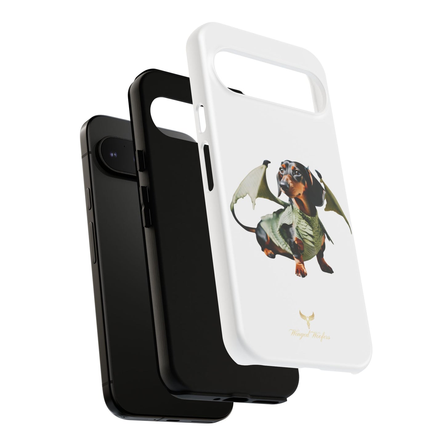 Whimsical Dragon Dog Phone Case - Tough Cases for Pet Lovers