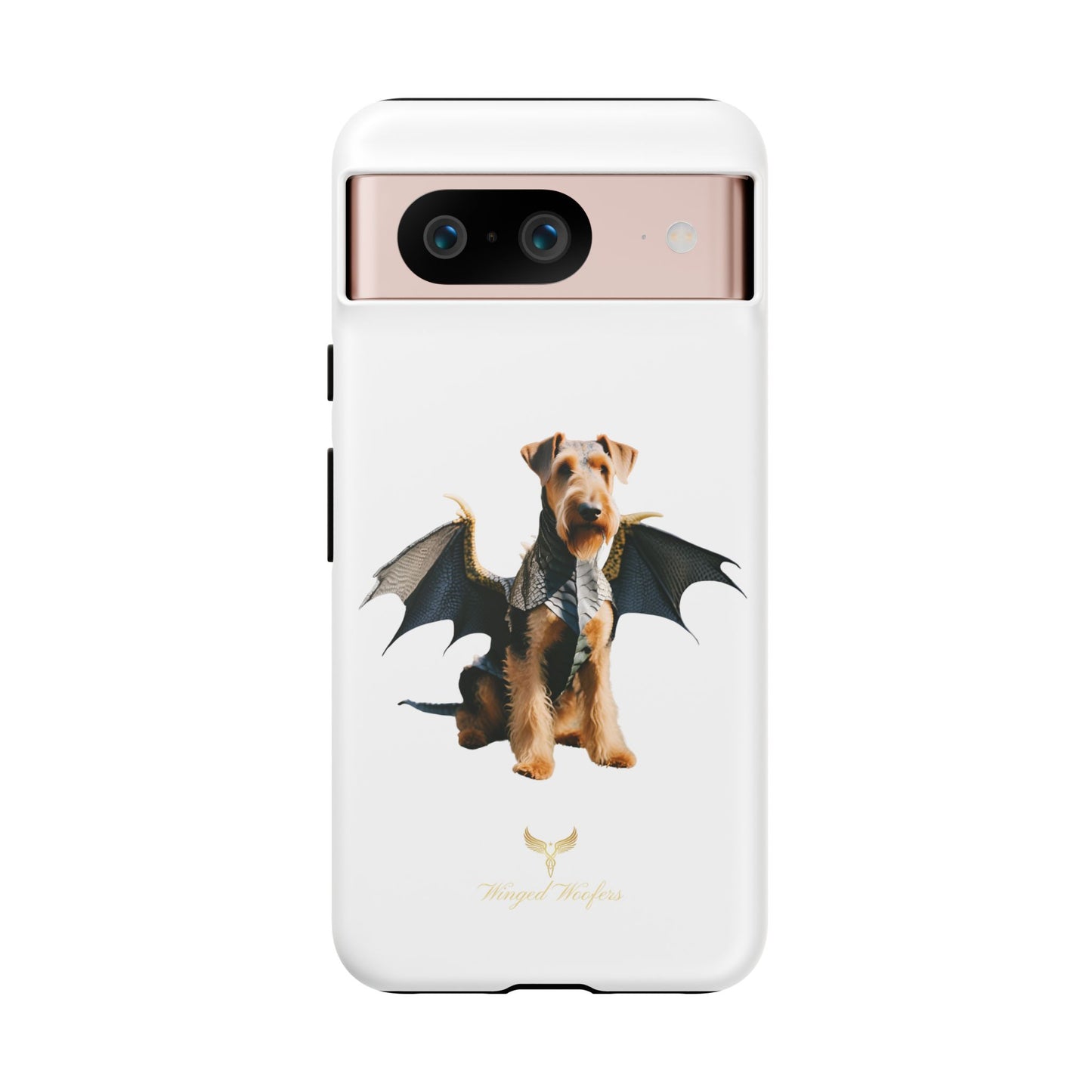 Cool Dragon Airedale Terrier Dog Phone Case - Tough Cases for Pet Lovers