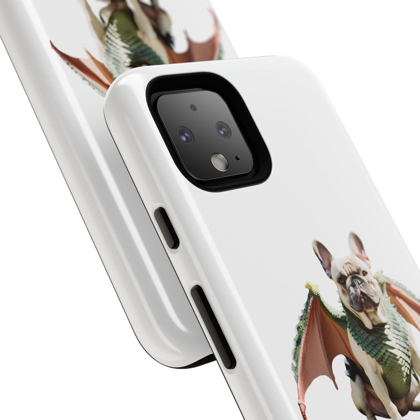 Fantasy French Bulldog Pet Phone Case with Dog in Wings Design