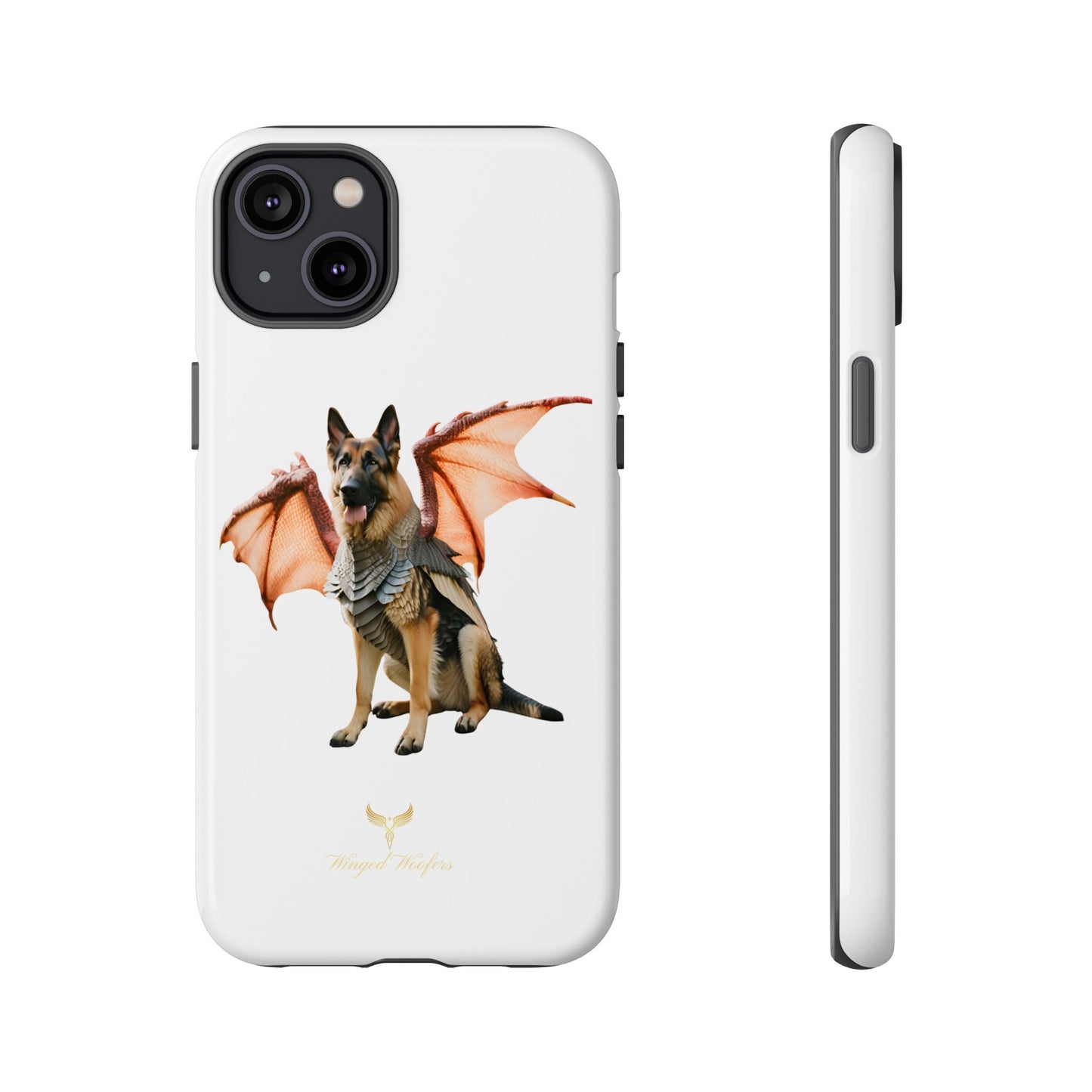 Mythical German Shepherd with Wings Dog iPhone Case | Tough Cases for Pet Lovers