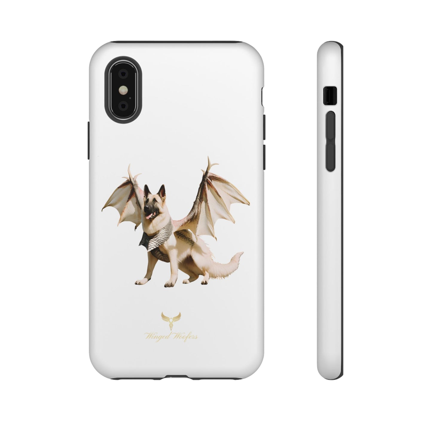 Magical White German Shepherd Dragon Dog Phone Case - Tough, Stylish Protection