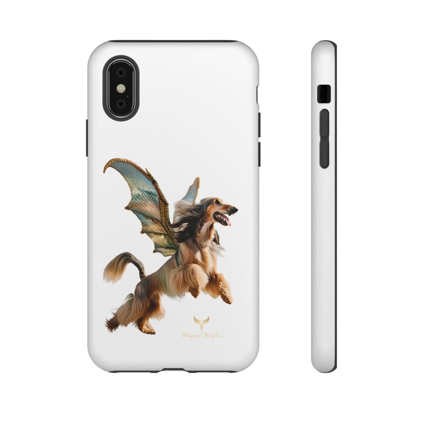 Magical Afghan Hound Dog Phone Case - Tough Cases with Winged Design