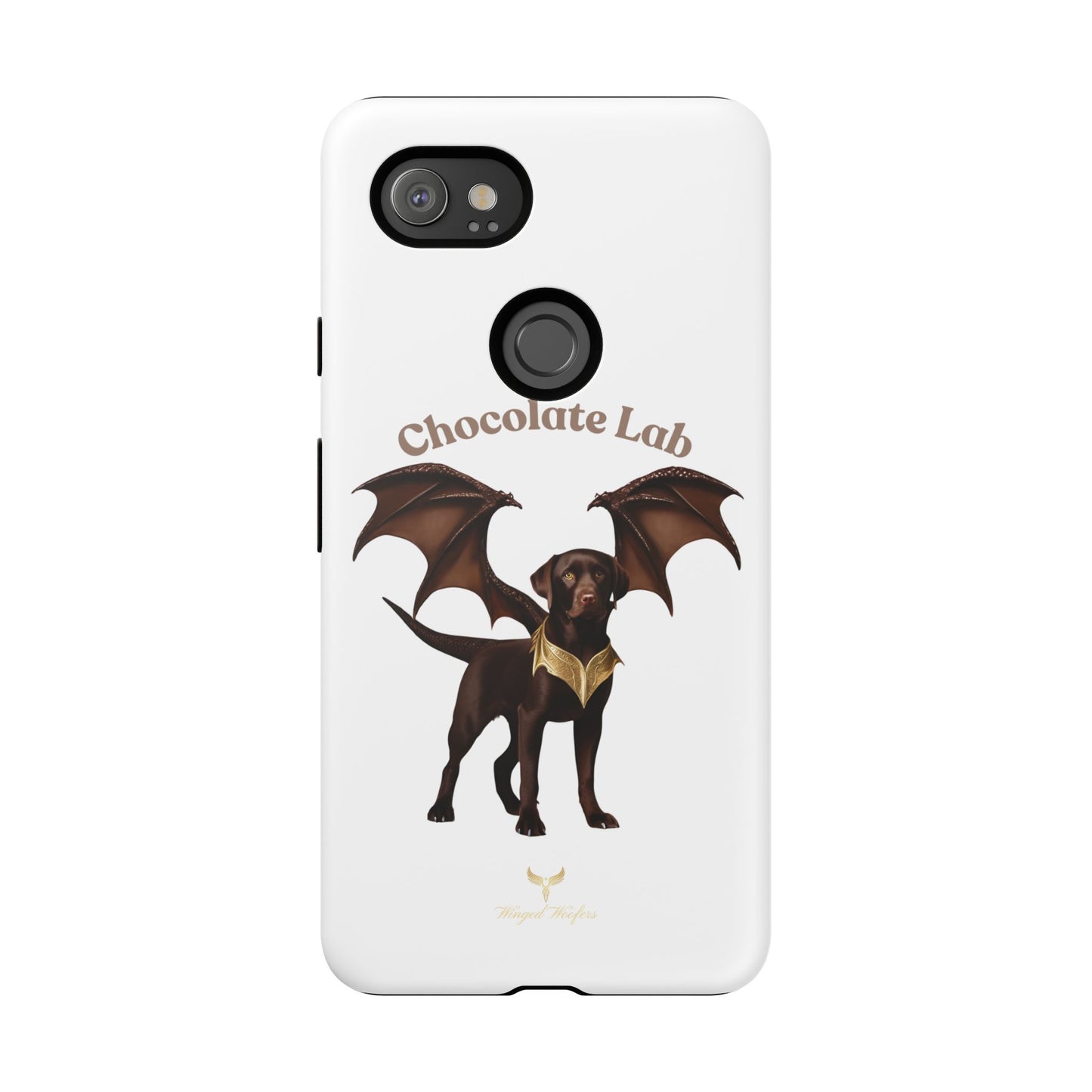 Chocolate Lab Dragon Phone Case - Tough & Stylish for Dog Lovers