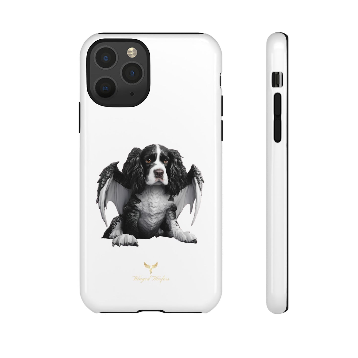 Springer Spaniel Puppy Dragon Winged Dog Phone Case - Tough Cases for Pet Lovers