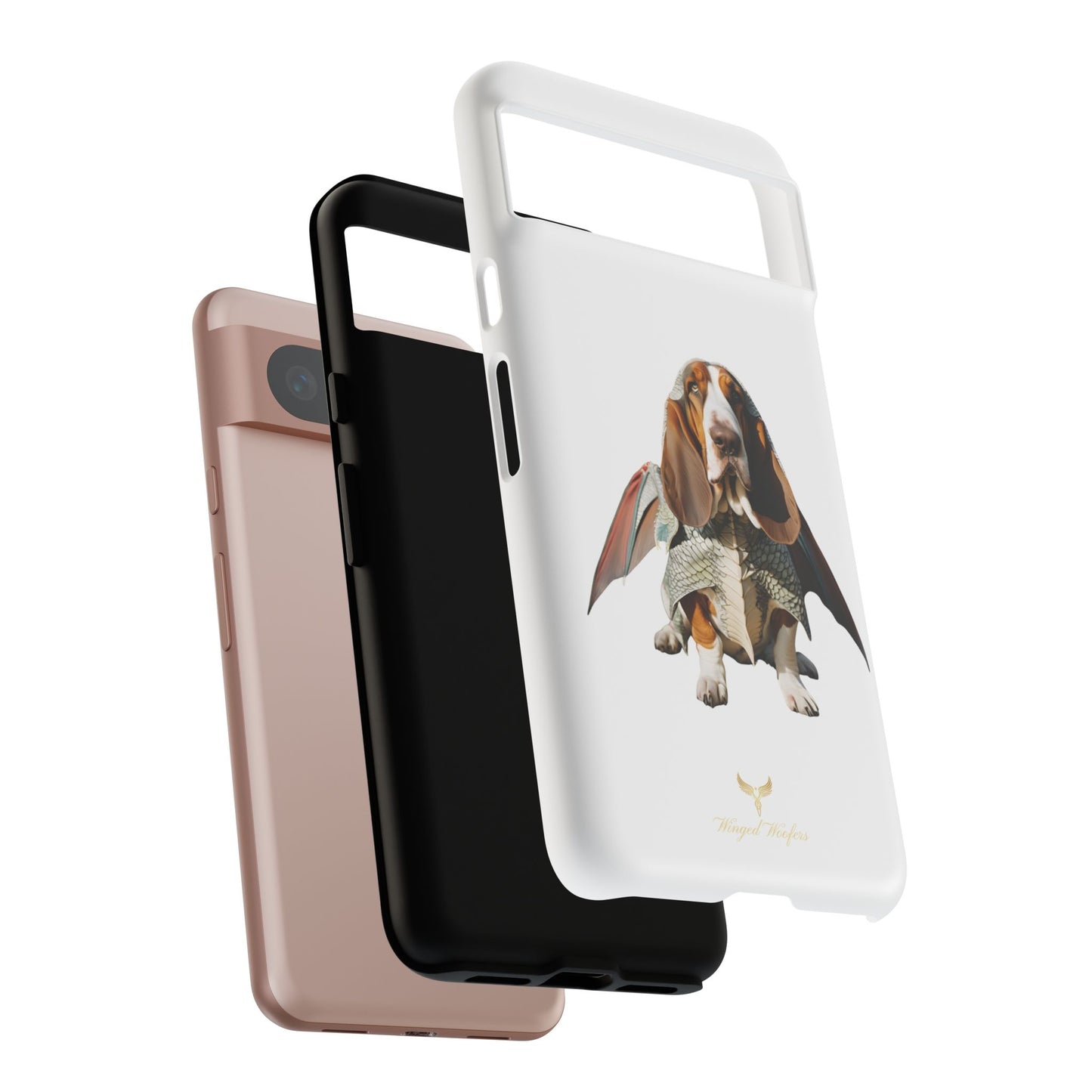 Whimsical Basset Hound Dog Phone Case - Tough Cases for Animal Lovers