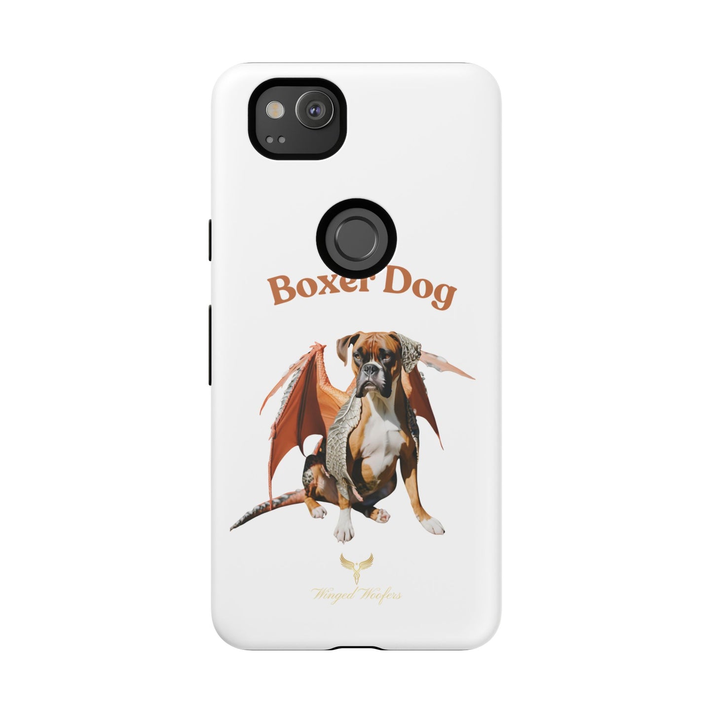 Boxer Dog Dragon Art Phone Case - Tough Cases