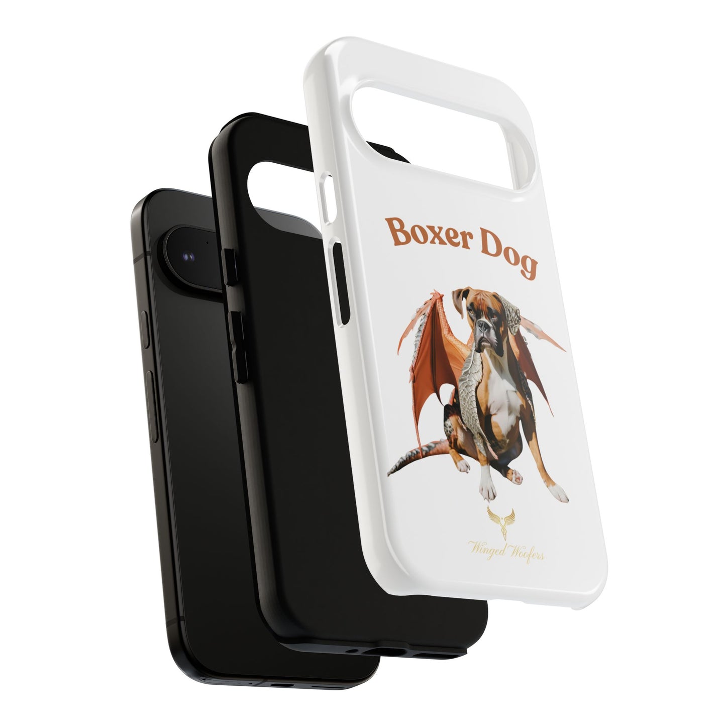 Boxer Dog Dragon Art Phone Case - Tough Cases