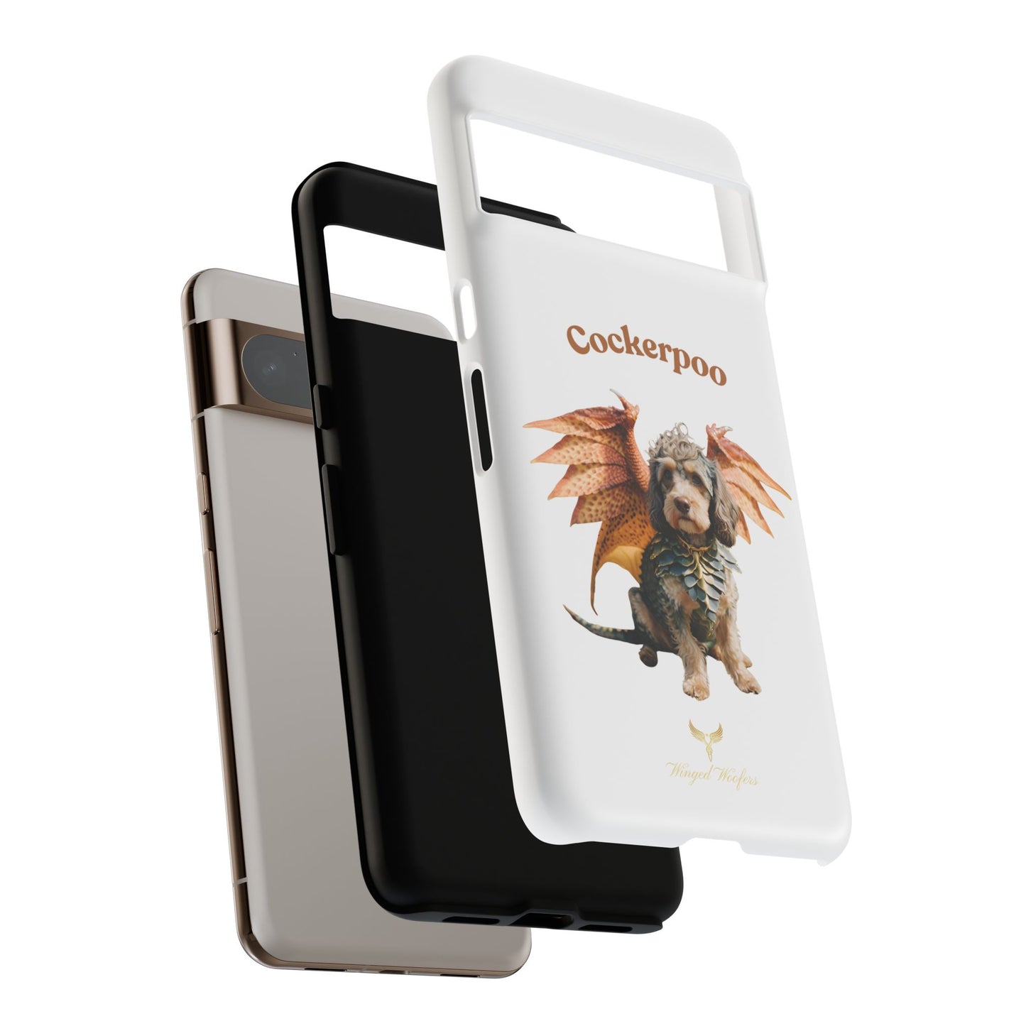 Cockerpoo Dragon Phone Case – Tough & Whimsical Pet Lover Gift