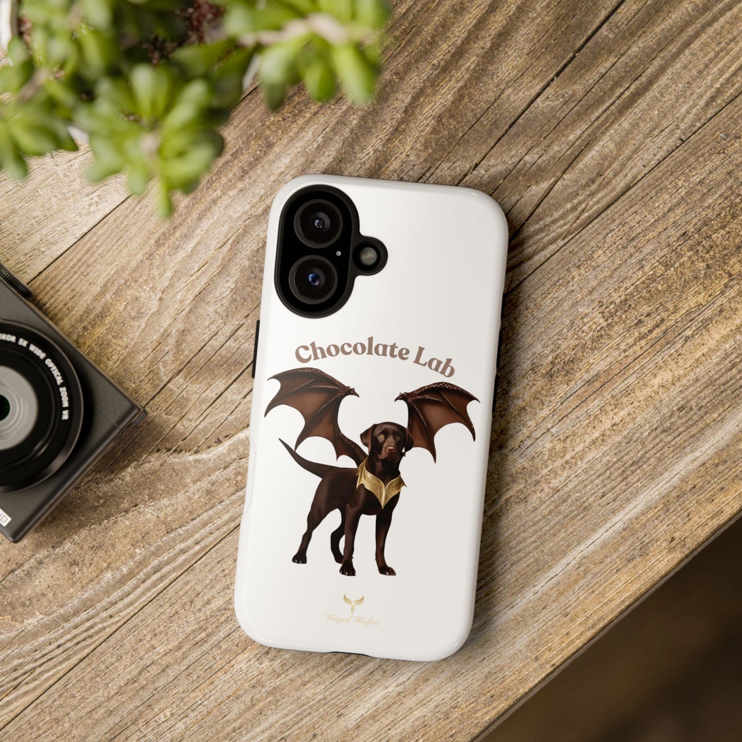 Chocolate Lab Dragon Phone Case - Tough & Stylish for Dog Lovers