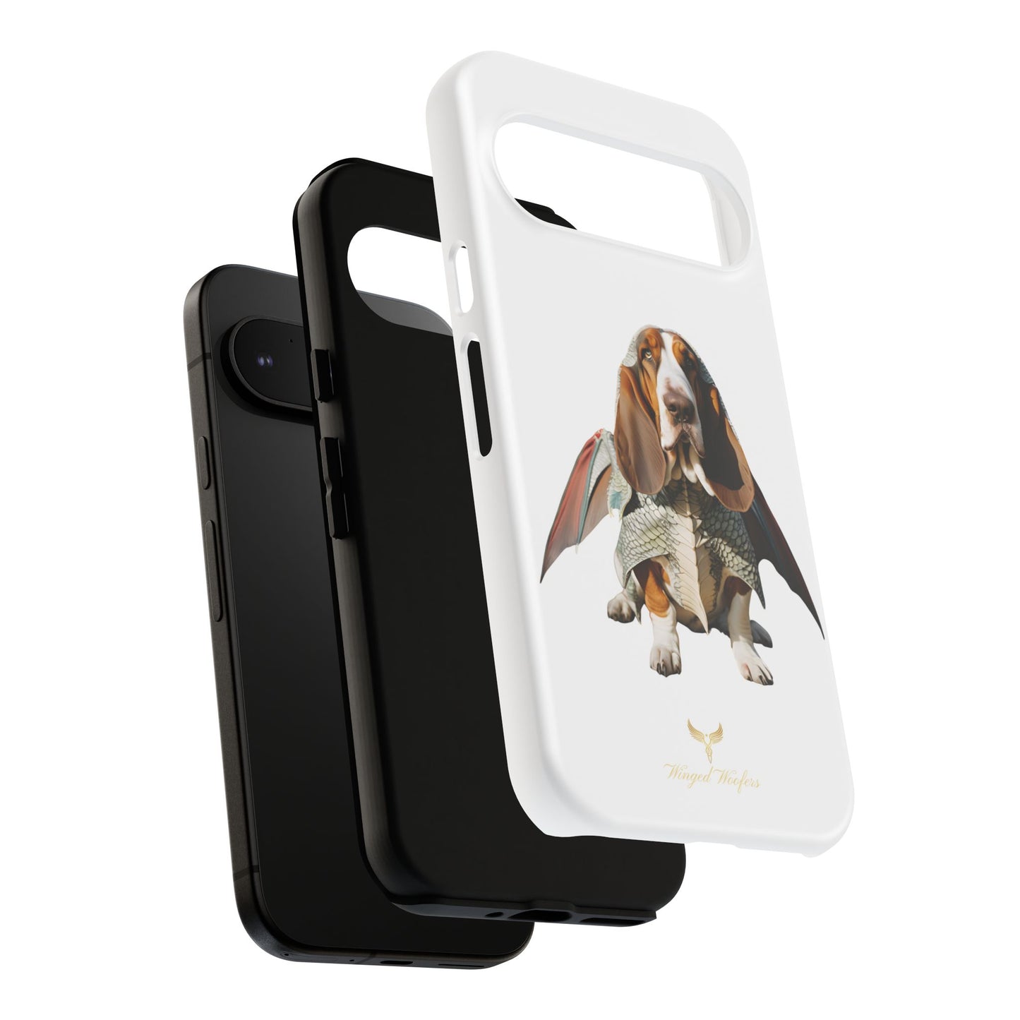 Whimsical Basset Hound Dog Phone Case - Tough Cases for Animal Lovers