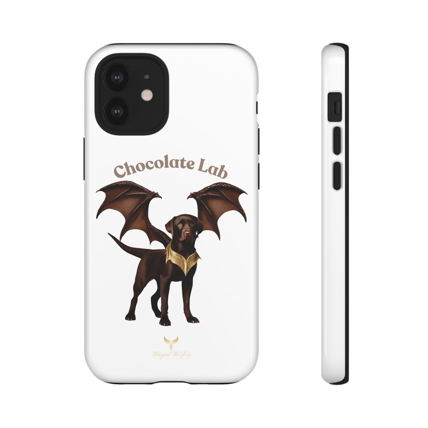 Chocolate Lab Dragon Phone Case - Tough & Stylish for Dog Lovers