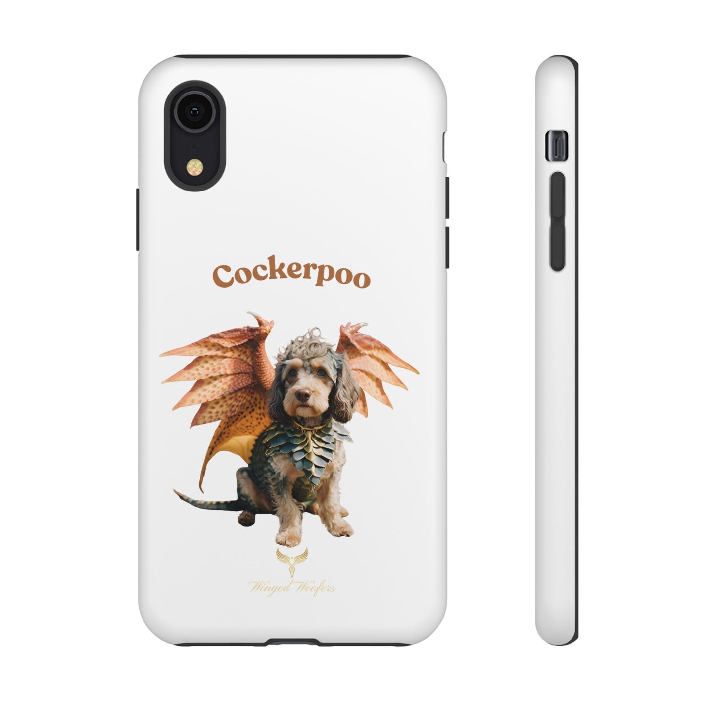 Cockerpoo Dragon Phone Case – Tough & Whimsical Pet Lover Gift