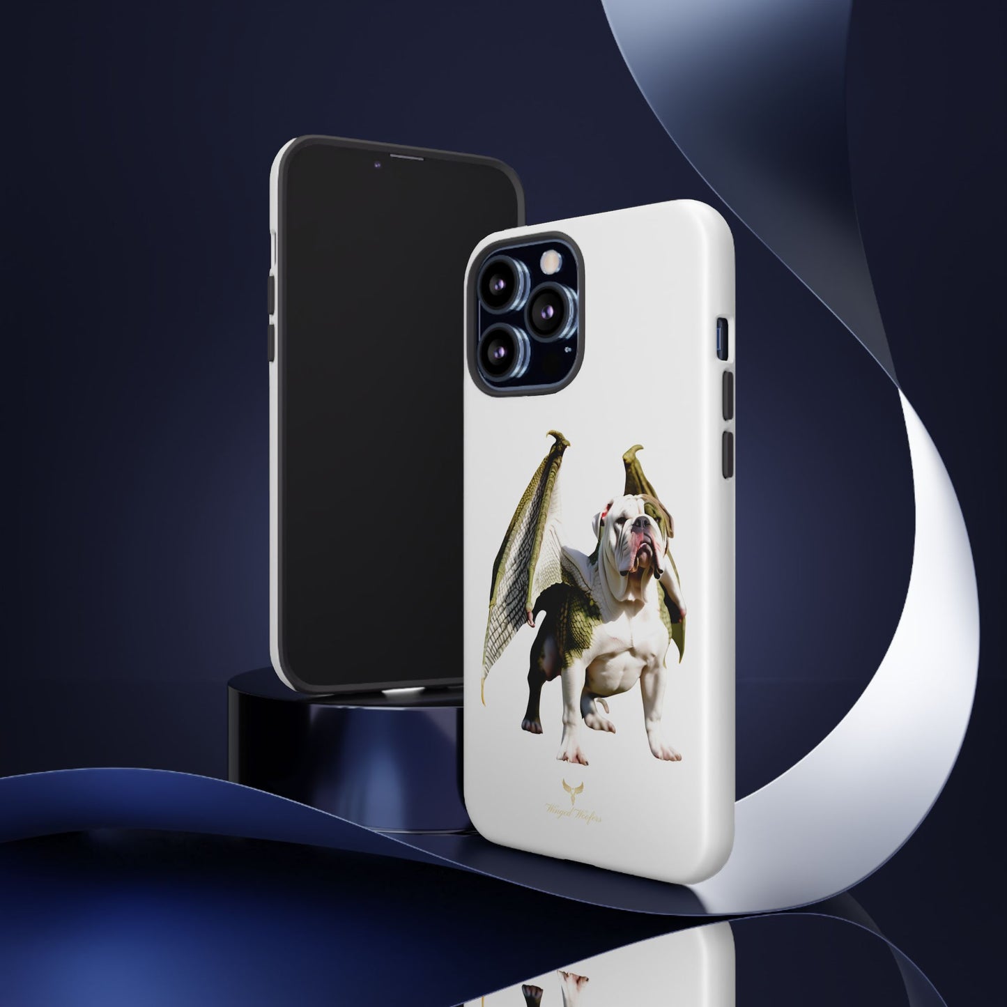 English Bulldog Dragon Phone Case - Tough & Unique Design