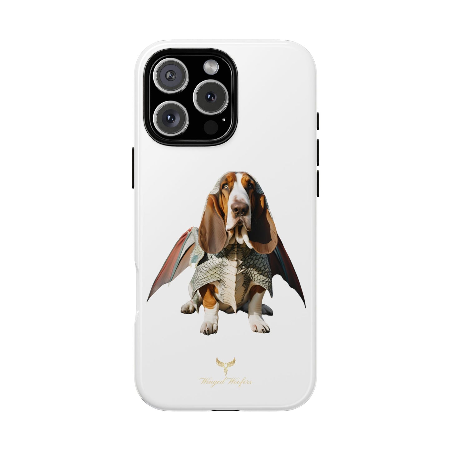 Whimsical Basset Hound Dog Phone Case - Tough Cases for Animal Lovers