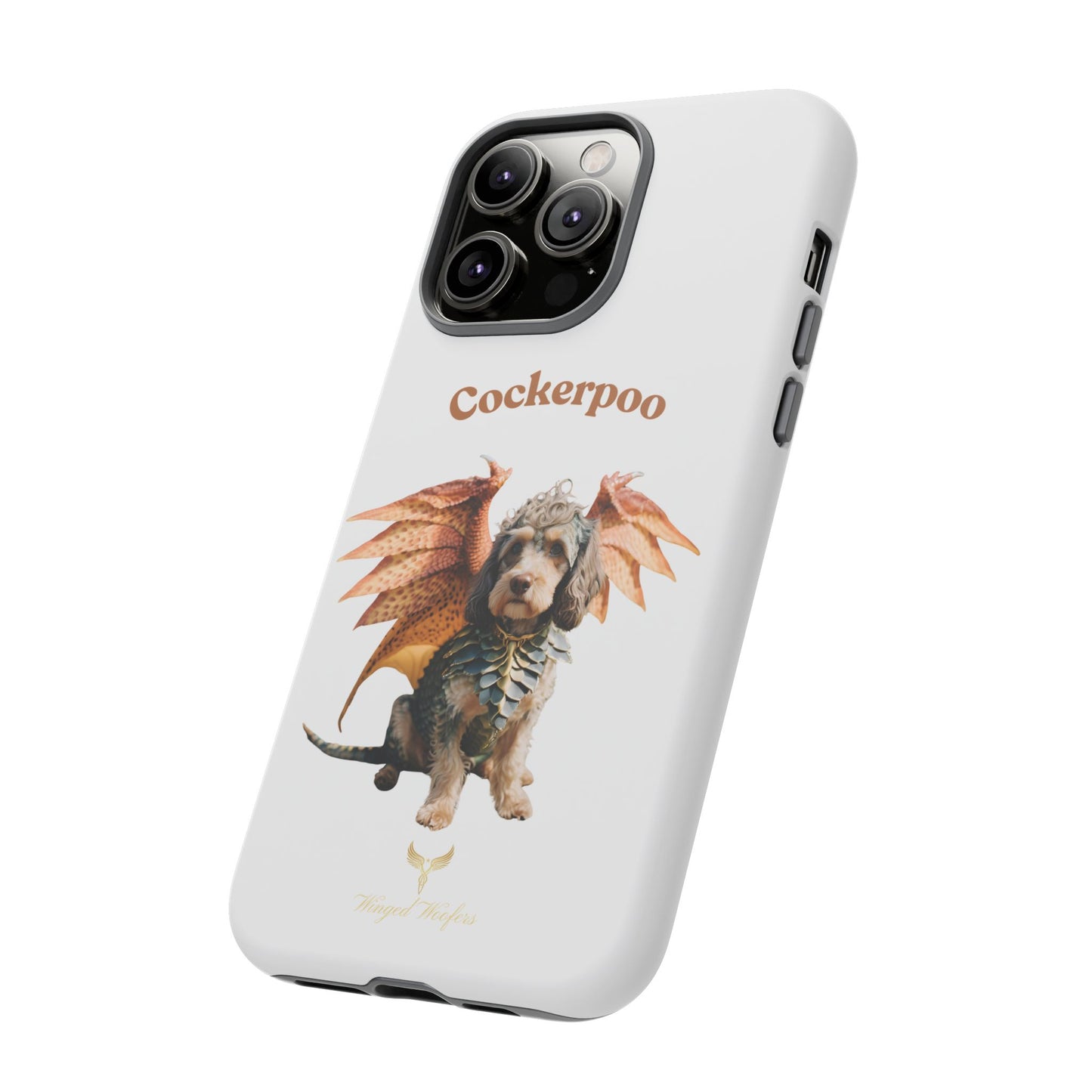 Cockerpoo Dragon Phone Case – Tough & Whimsical Pet Lover Gift