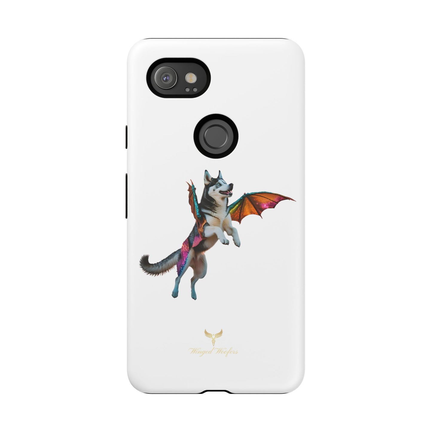 Magical Husky Pet Phone Case - Winged Dog Design | Tough Cases | Unique Animal Lover Gift