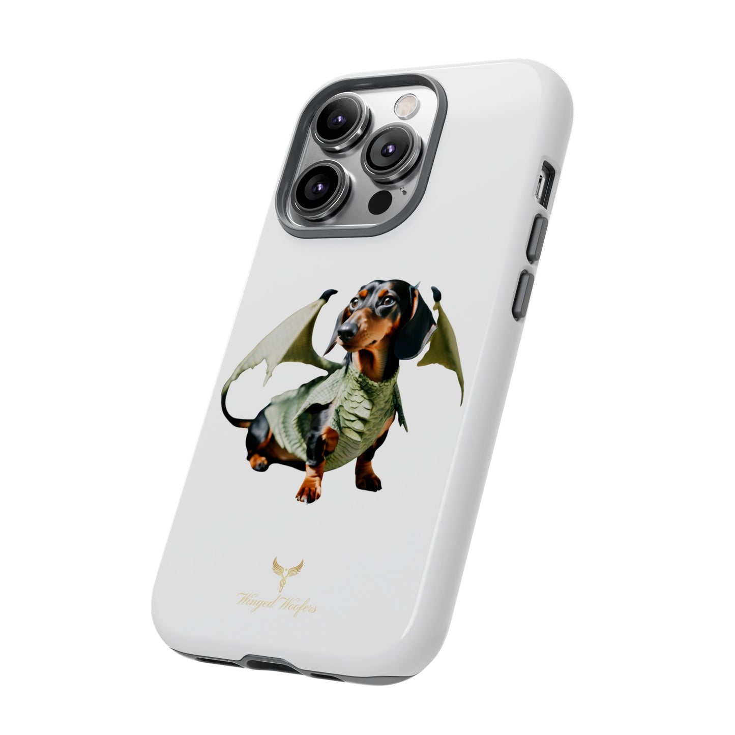 Whimsical Dragon Dog Phone Case - Tough Cases for Pet Lovers