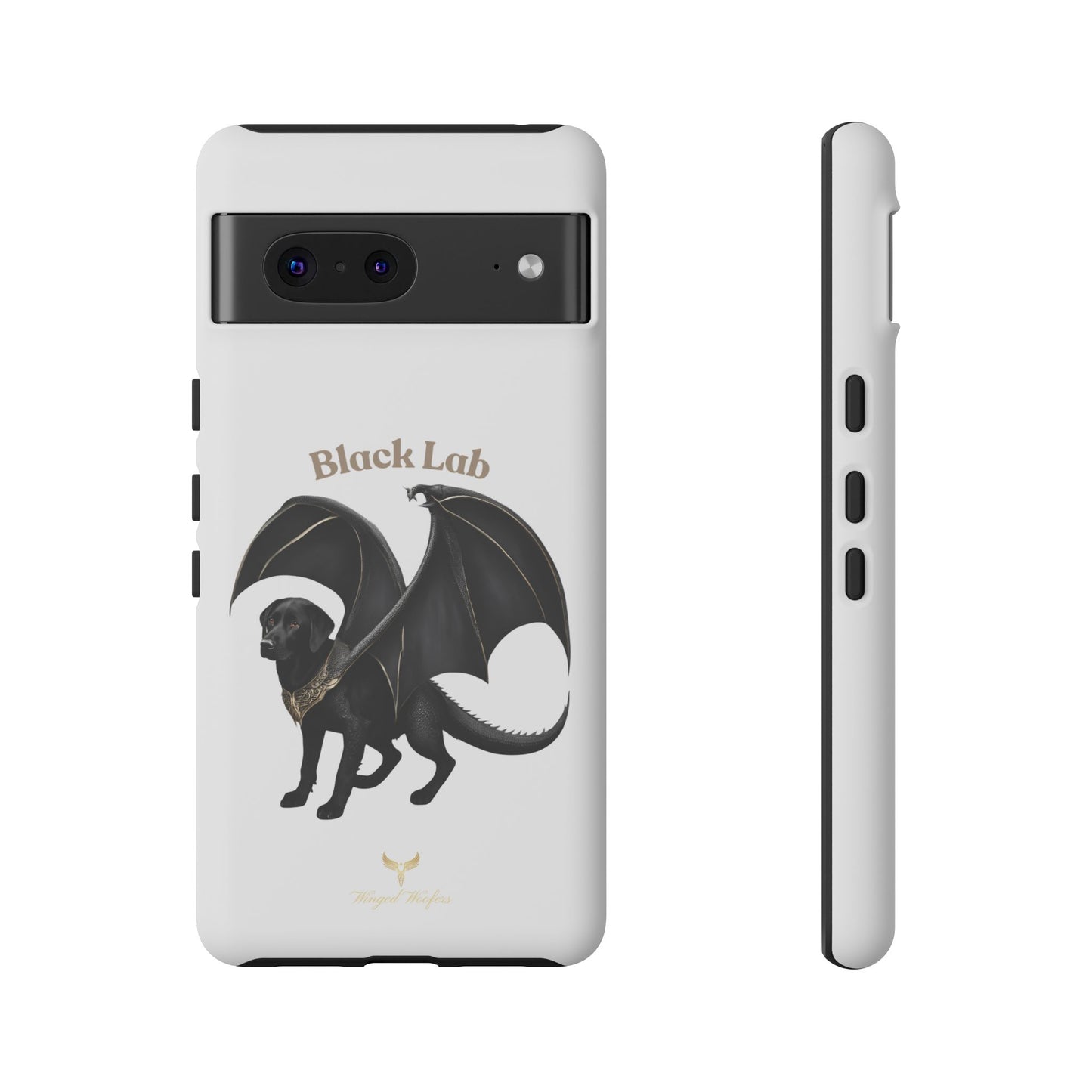 Black Labrador Dragon Case - Tough Phone Case for Pet Lovers