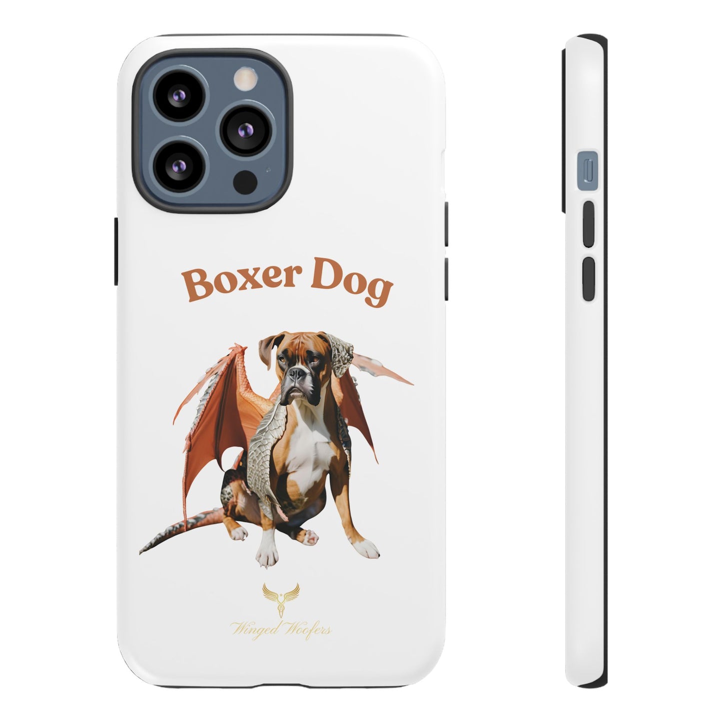 Boxer Dog Dragon Art Phone Case - Tough Cases