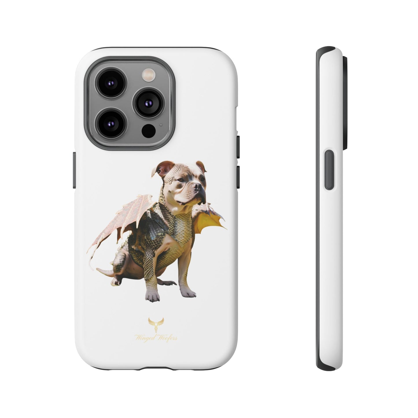 Staffordshire Bulldog Dragon Tough Phone Case - Unique Animal Design for Pet Lovers