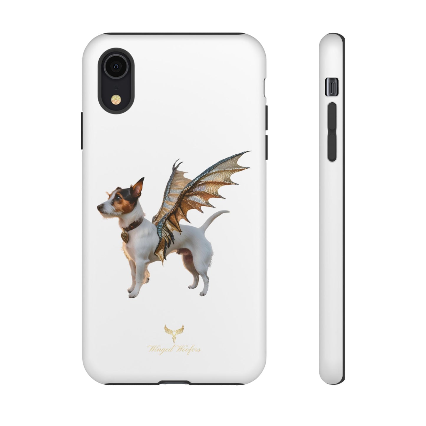 Fantasy Pet Phone Case - Tough Cases with Winged Jack Russell Dog Design