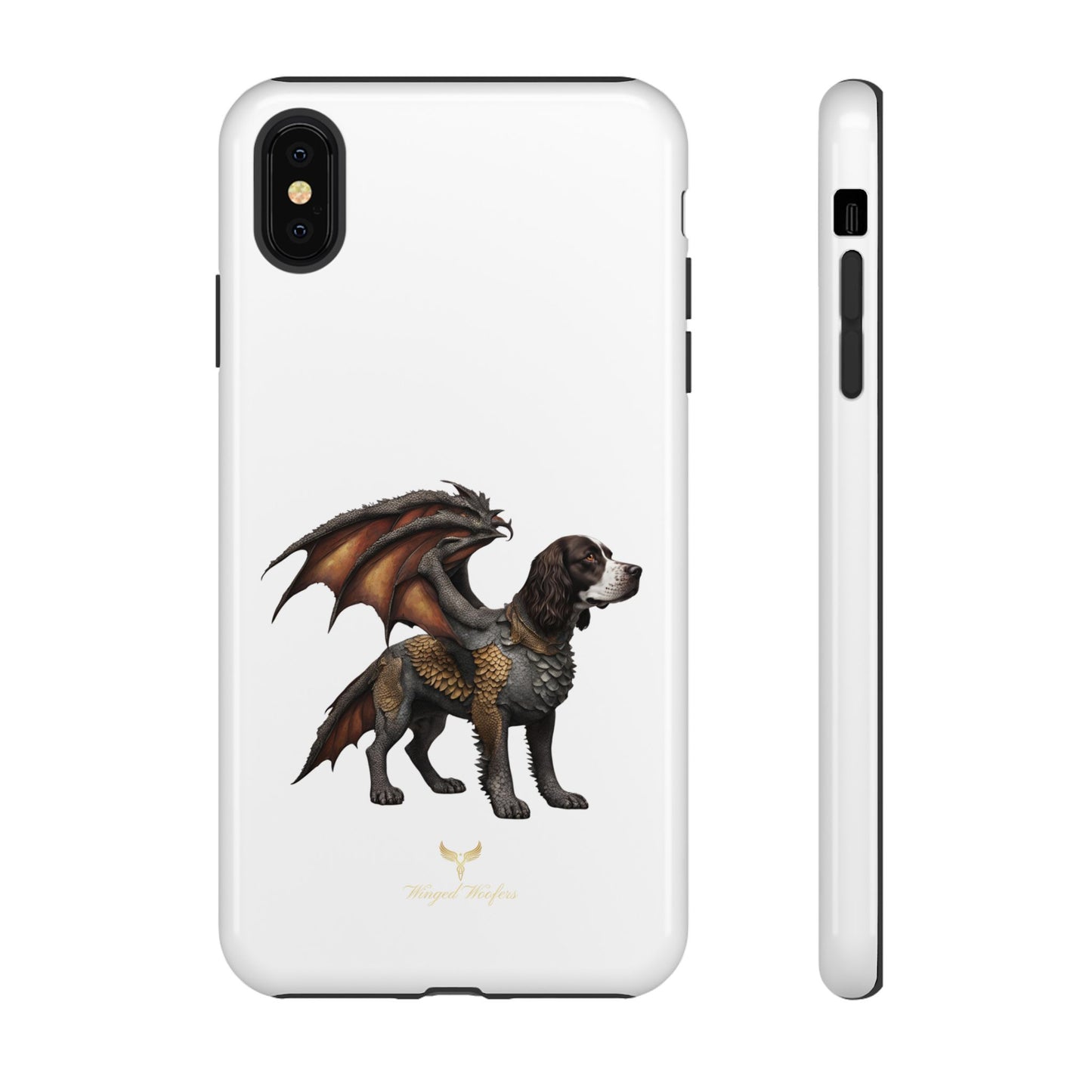 Fantasy Springer Spaniel as a Dragon Phone Case - Tough Cases for Pet Lovers