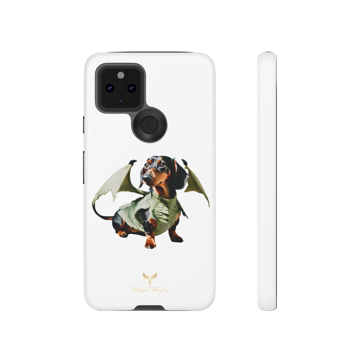 Whimsical Dragon Dog Phone Case - Tough Cases for Pet Lovers