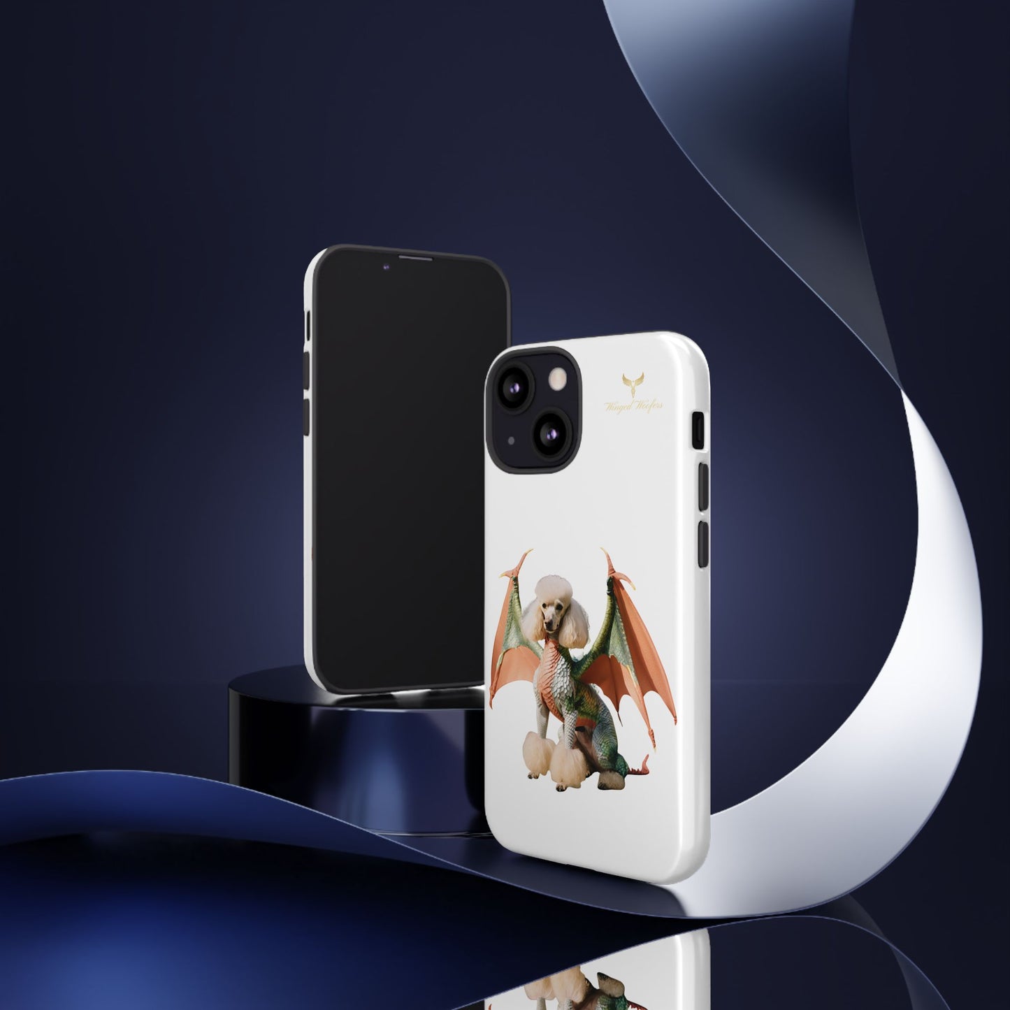 Unique Dragon Poodle Phone Case - Tough Cases for Pet Lovers