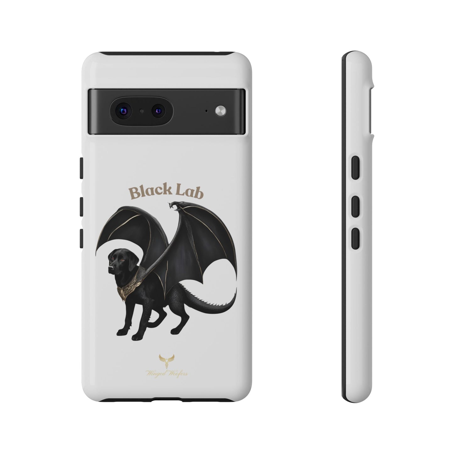 Black Labrador Dragon Case - Tough Phone Case for Pet Lovers